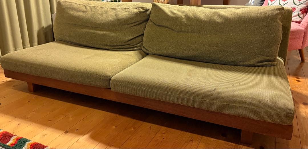 マスターウォール デニッシュソファ 3シーター 180 グリーン 3人掛け