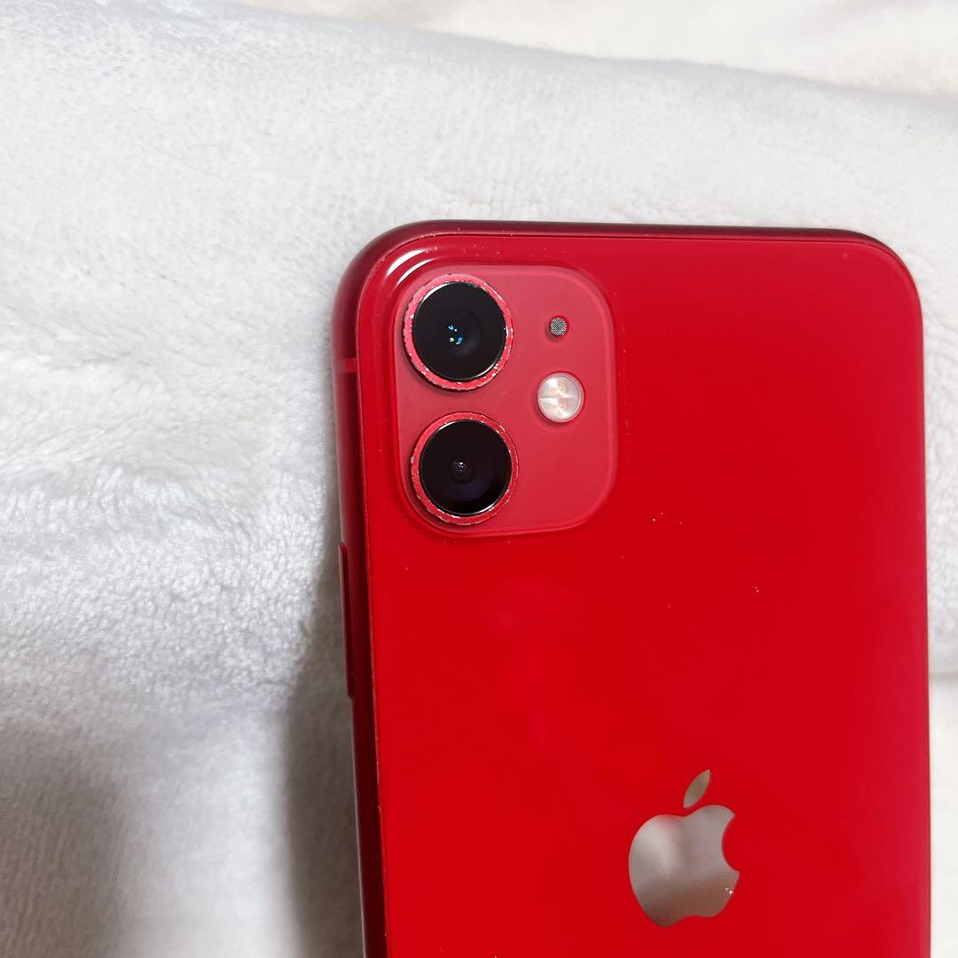 iPhone11 64GB バッテリー75% レッド