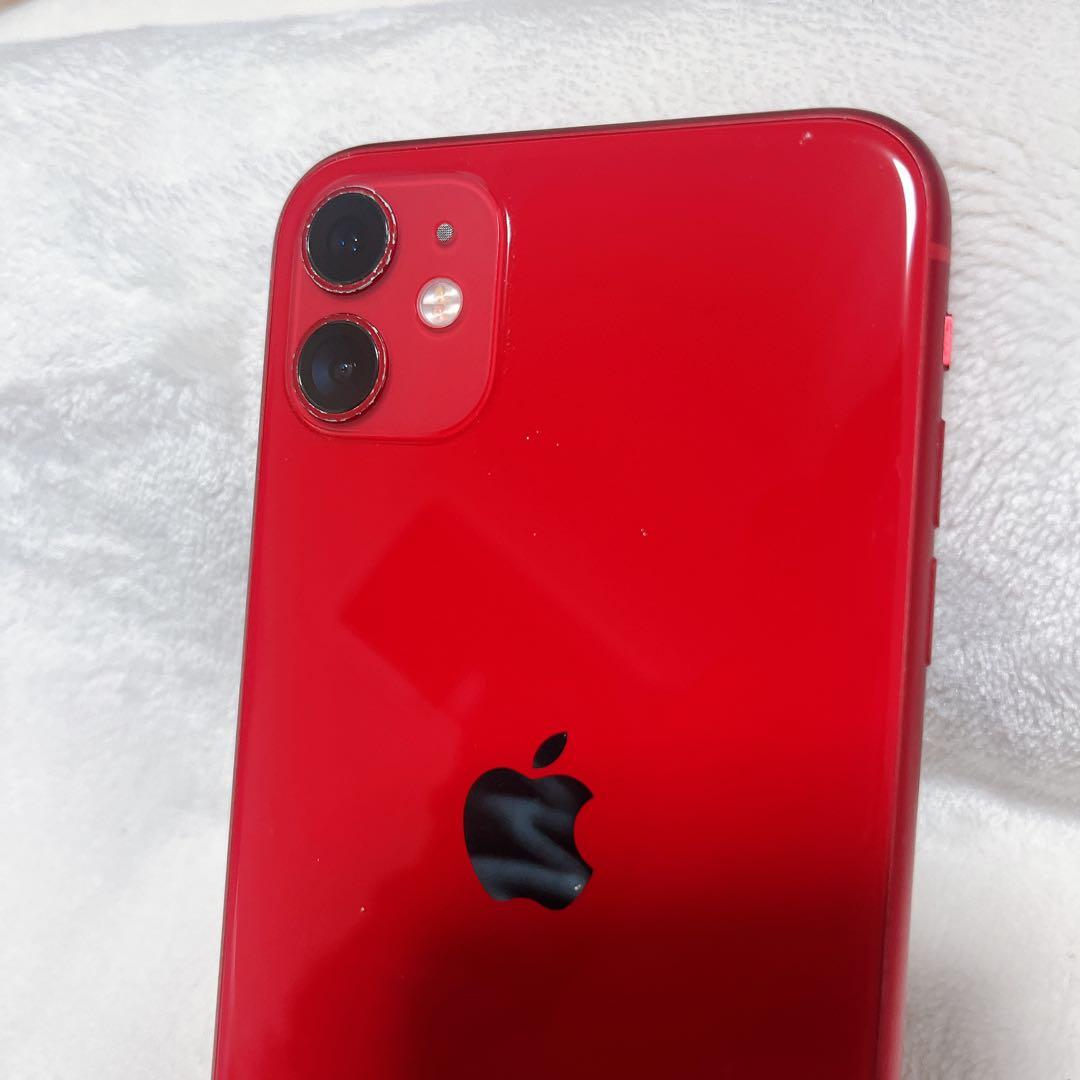 iPhone11 64GB バッテリー75% レッド