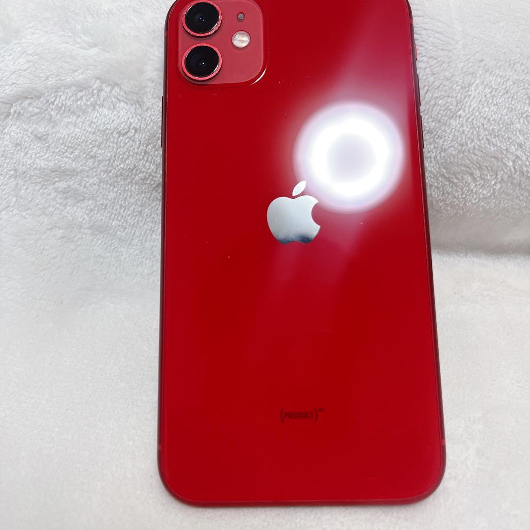 iPhone11 64GB バッテリー75% レッド
