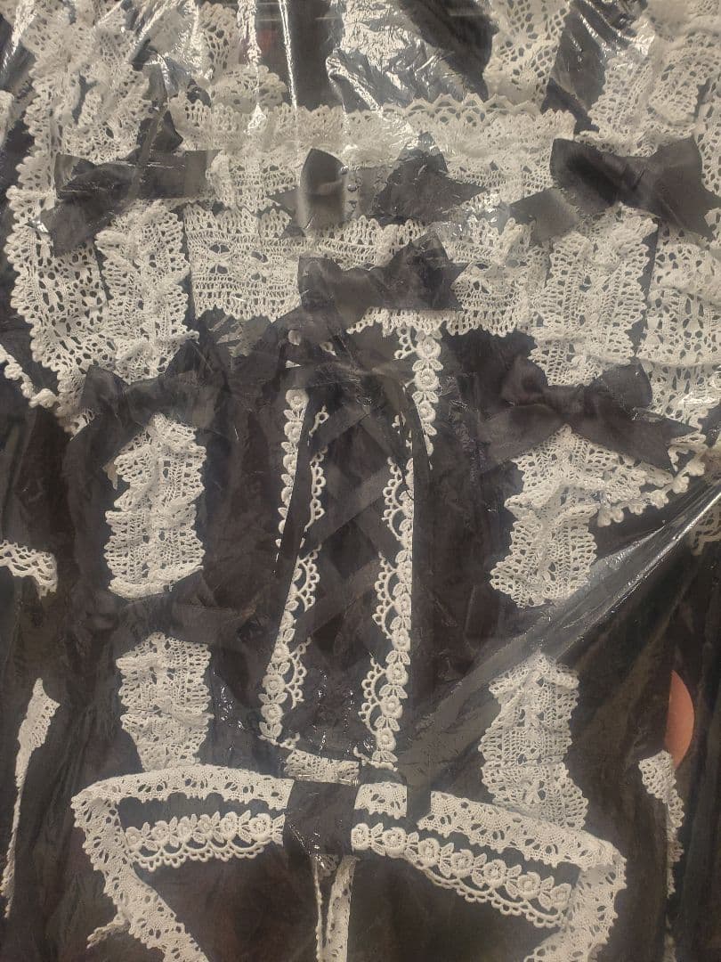 【最終値下】BABY Ribbon ribbon bloomsJSK　黒×オフ白