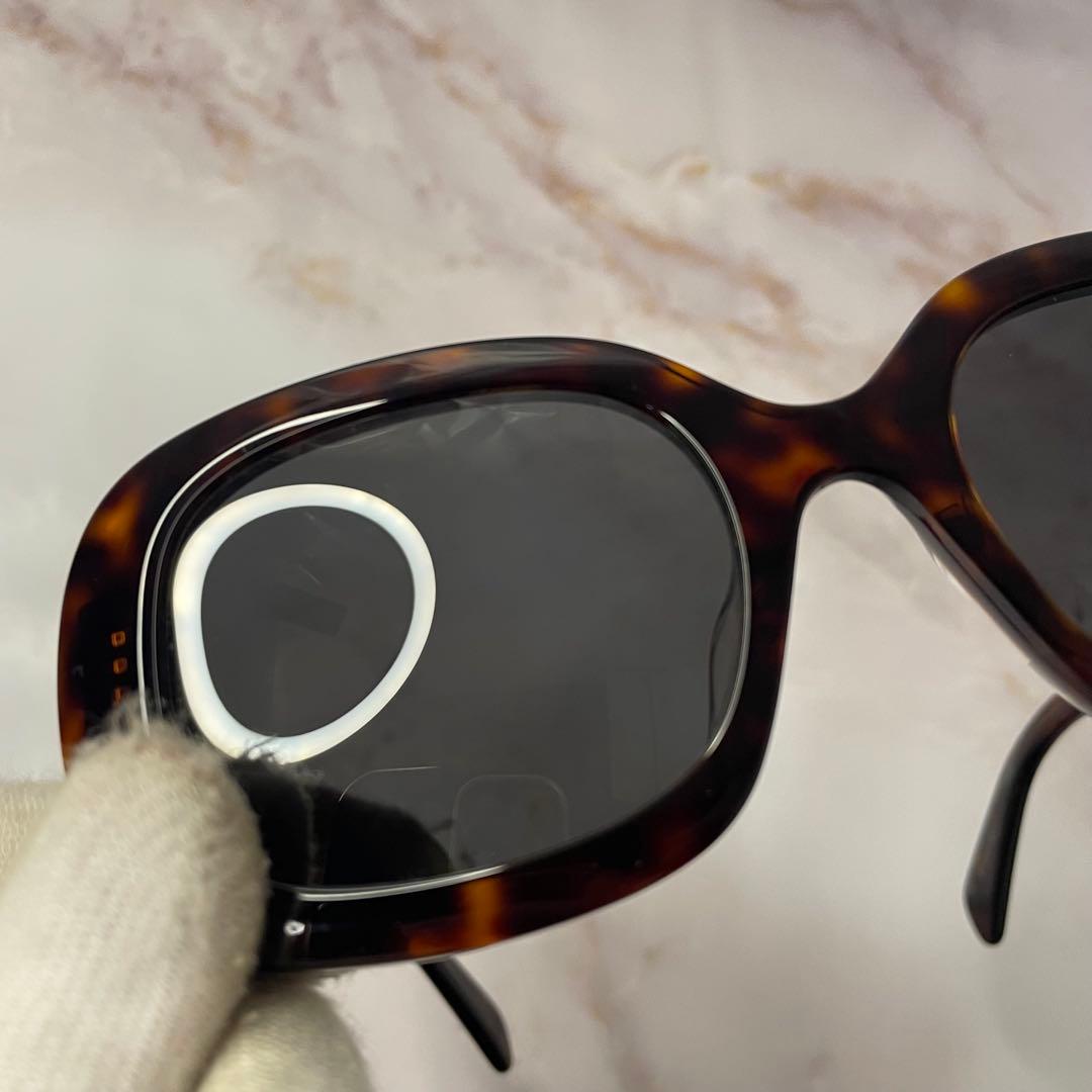 CELINE セリーヌ スクエア Y2K べっ甲 サングラス ケース付き