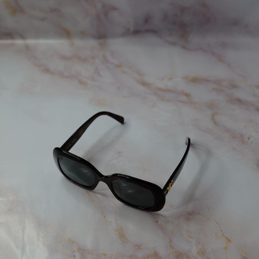 CELINE セリーヌ スクエア Y2K べっ甲 サングラス ケース付き