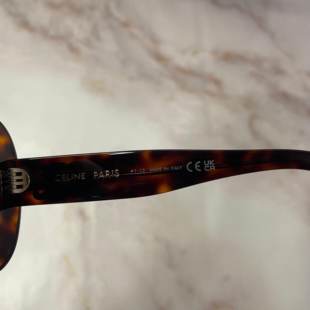 CELINE セリーヌ スクエア Y2K べっ甲 サングラス ケース付き