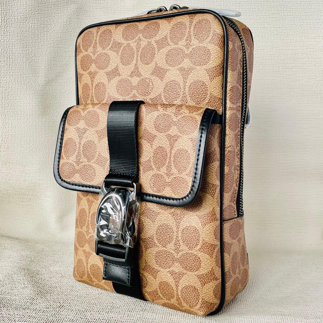 【新品未使用】#タグ無.COACH.ベックパック.シグネチャー.CM378