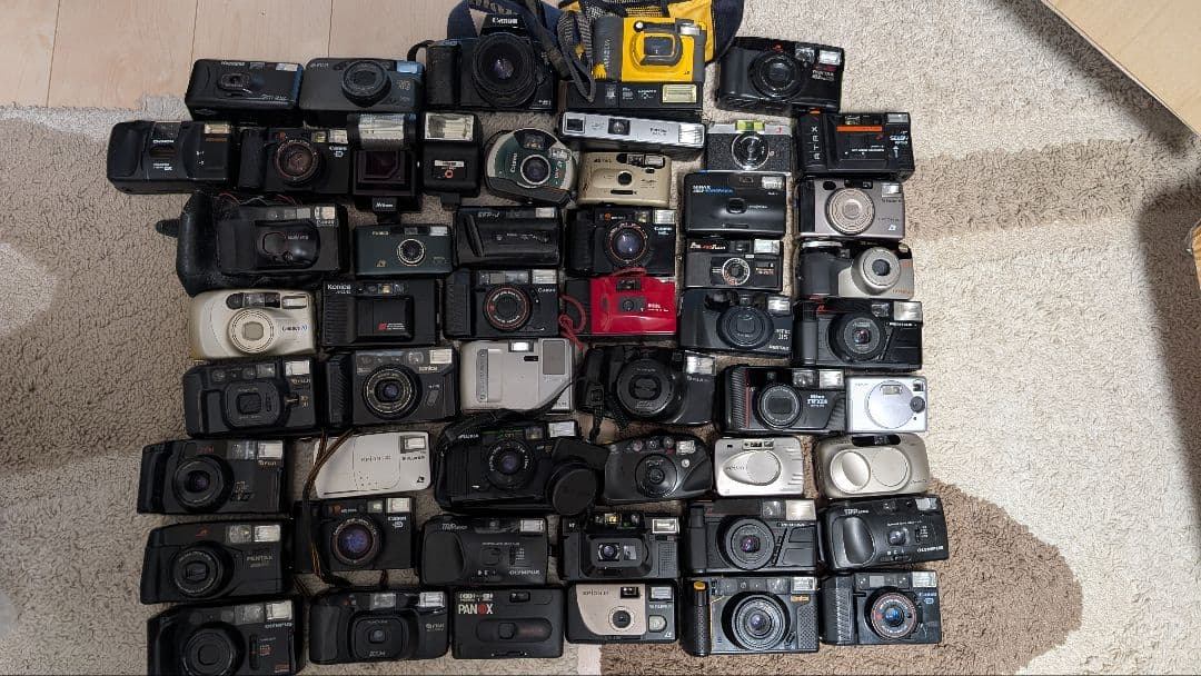 コンパクトフィルムカメラセット 50台以上ジャンクまとめ売り