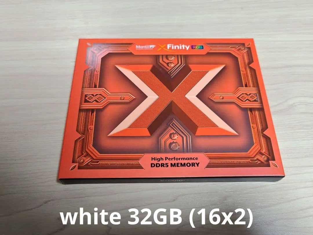 Xfinity DDR5メモリ 2枚セット 32GB white