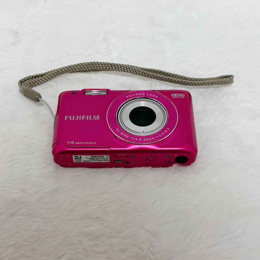 【外観極美品】FUJIFILM FinePix JX500 ピンクデジカメ