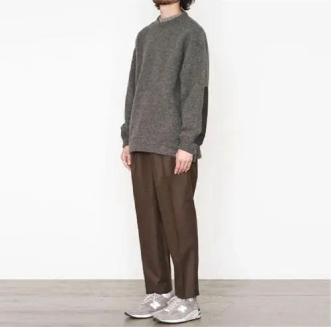 パンツ MARKAWARE PEGTOP BLACK WOOL FLANNEL