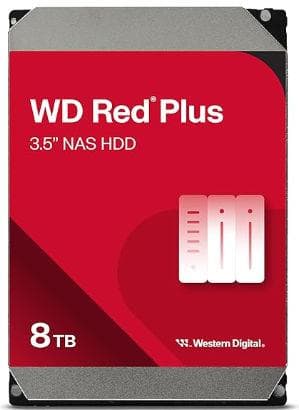 WD Red Plus 8TB 3.5インチHDD　2個セット【美羽琉】