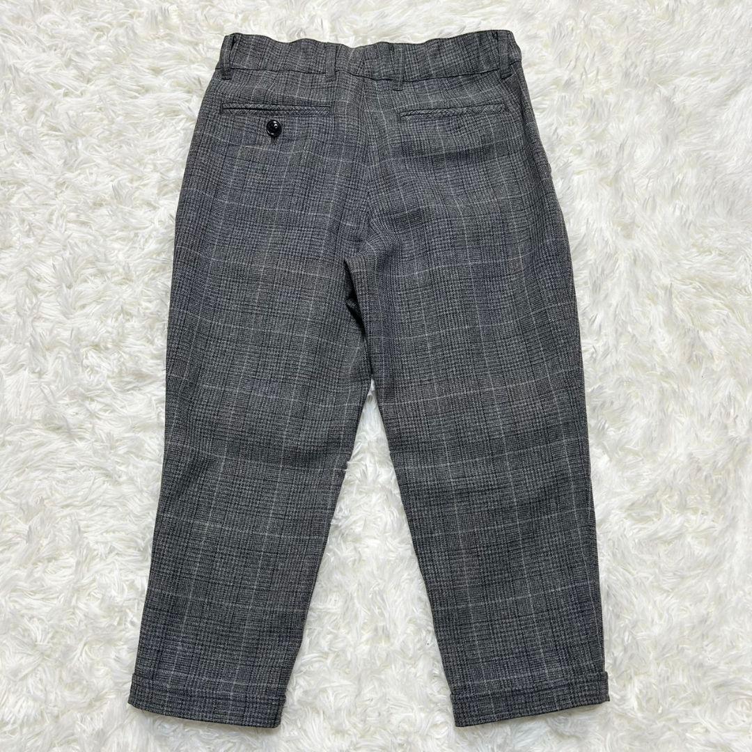 【美品】ワルツバイビームス フォーマル スーツ チェック グレー 男の子 130