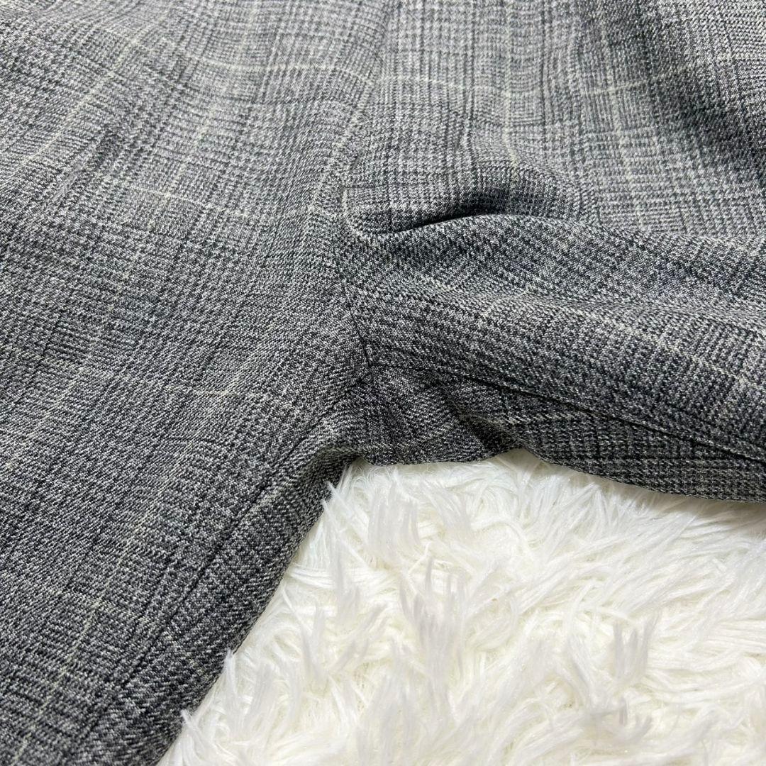 【美品】ワルツバイビームス フォーマル スーツ チェック グレー 男の子 130