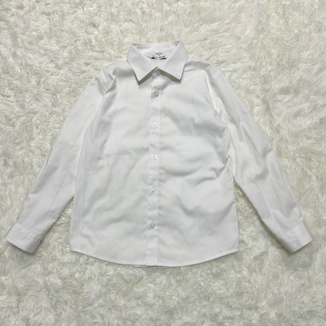 【美品】ワルツバイビームス フォーマル スーツ チェック グレー 男の子 130