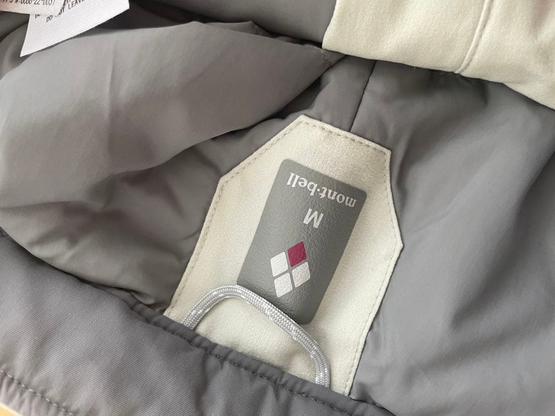 モンベル ドライテックインシュレーテッドパンツ 　Мサイズ　ライトグレー