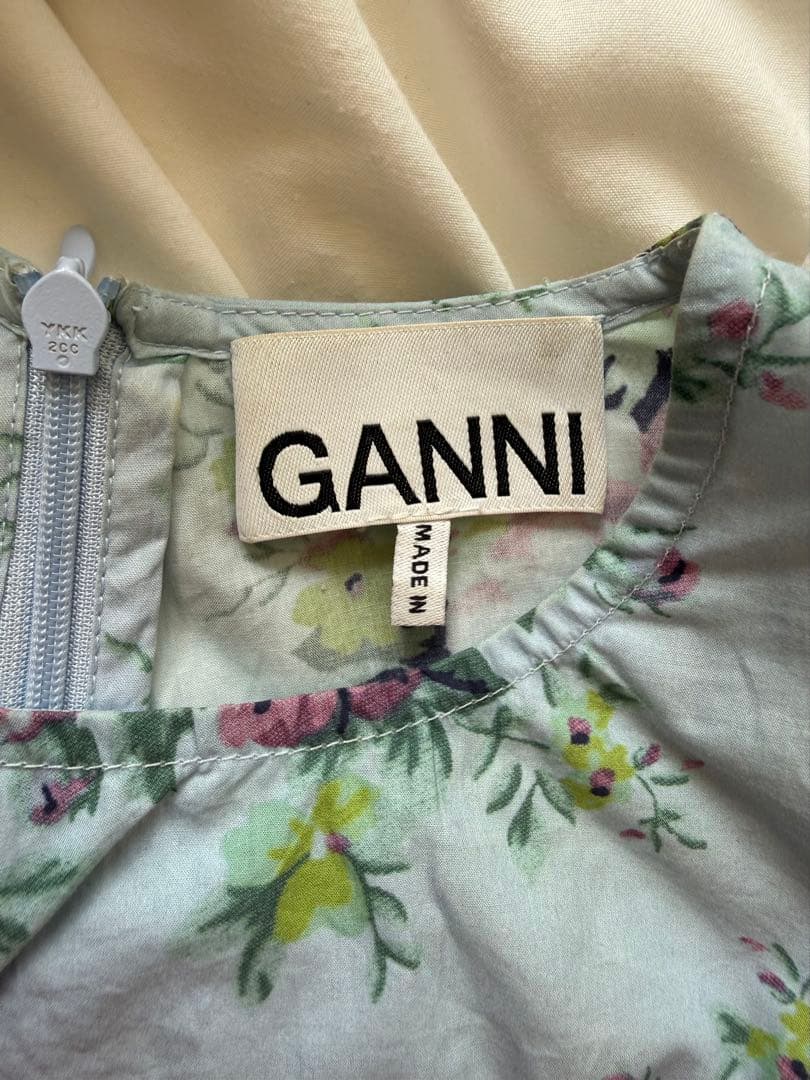 GANNI コットンフラワープリント