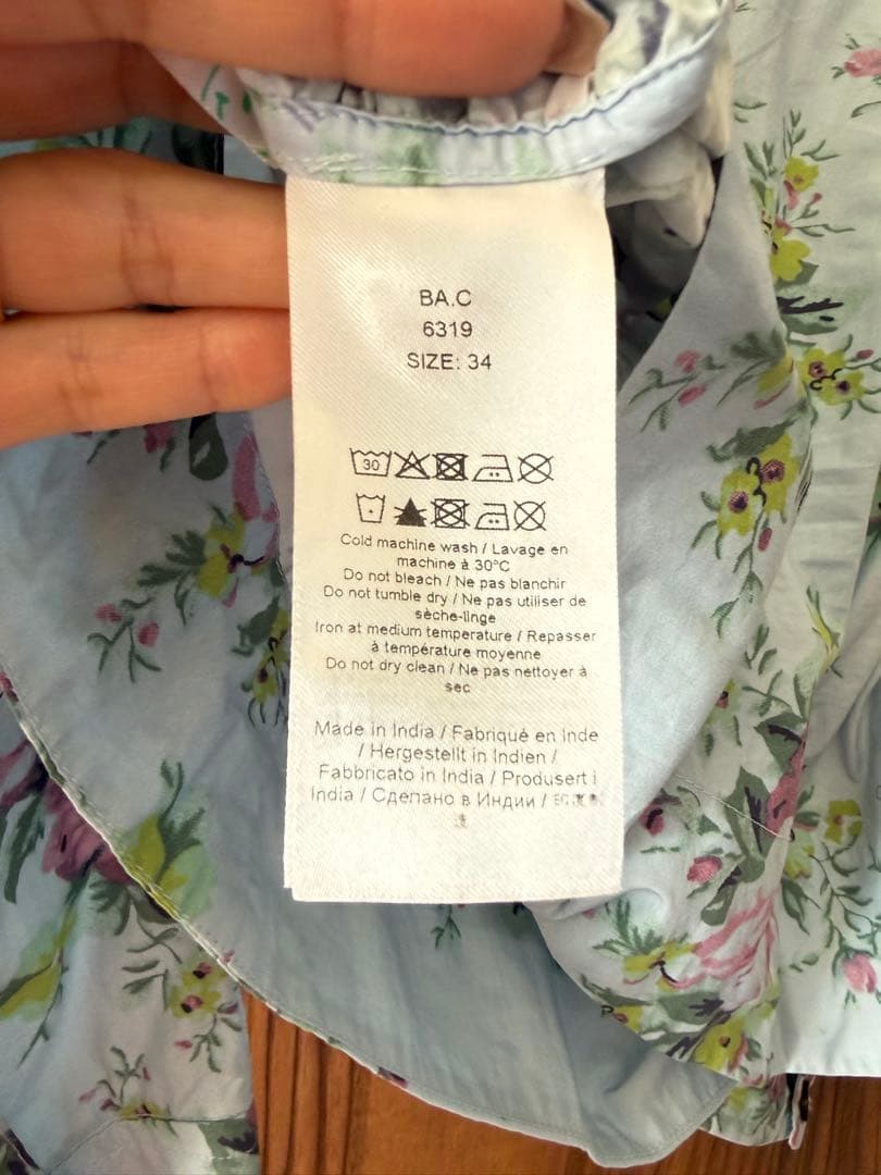 GANNI コットンフラワープリント