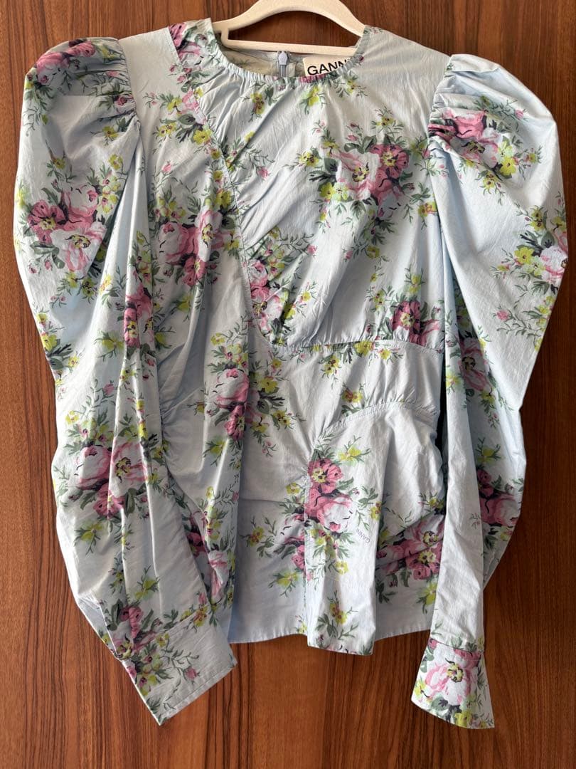 GANNI コットンフラワープリント