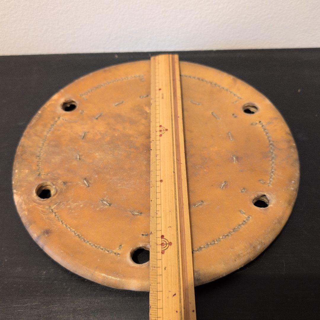 仏具　江戸寛政期　鉦吾　一心撞木　大鼓の打面（2枚）