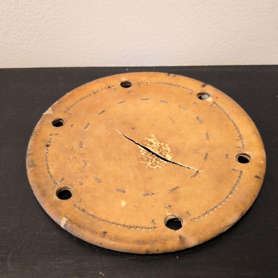 仏具　江戸寛政期　鉦吾　一心撞木　大鼓の打面（2枚）