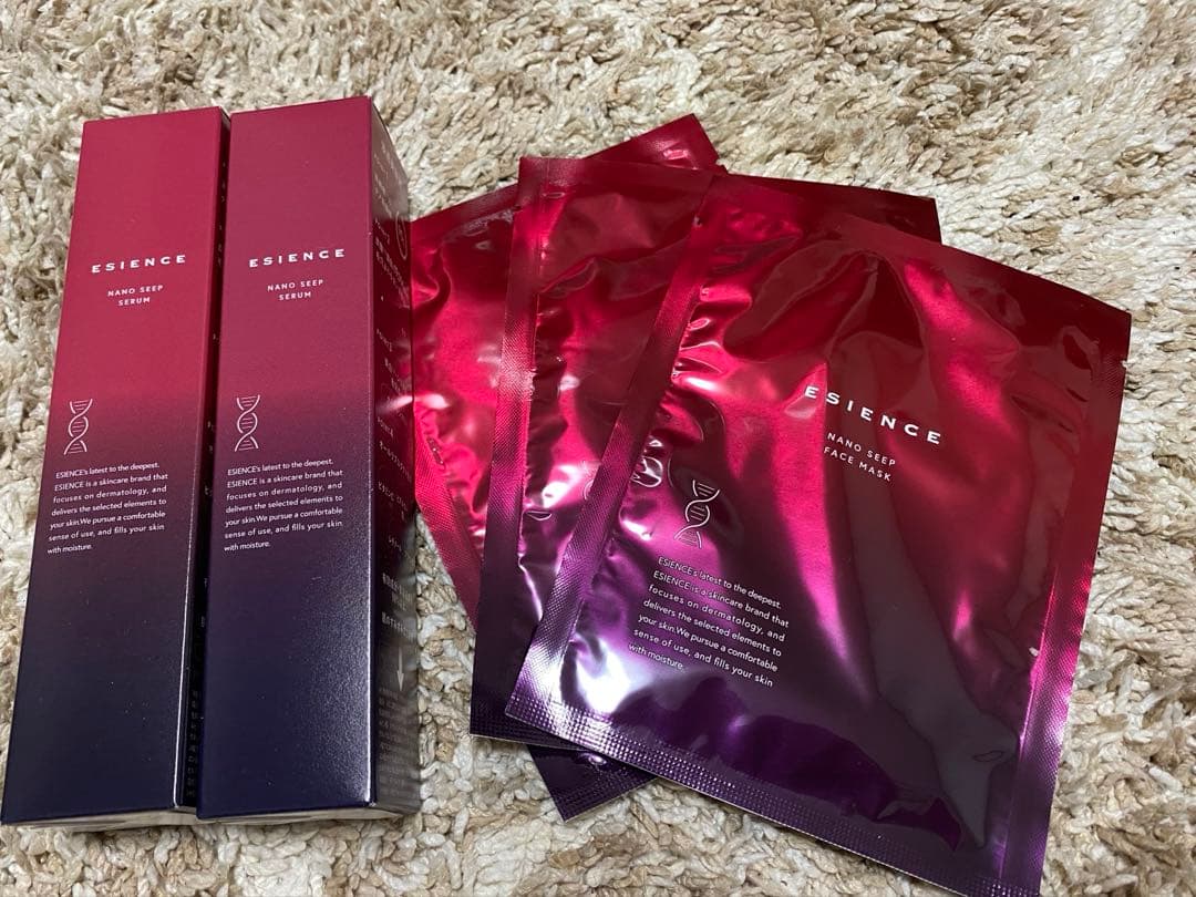 新品未開封　ナノシープセラム導入美容液2本とフェイスマスク3枚セット