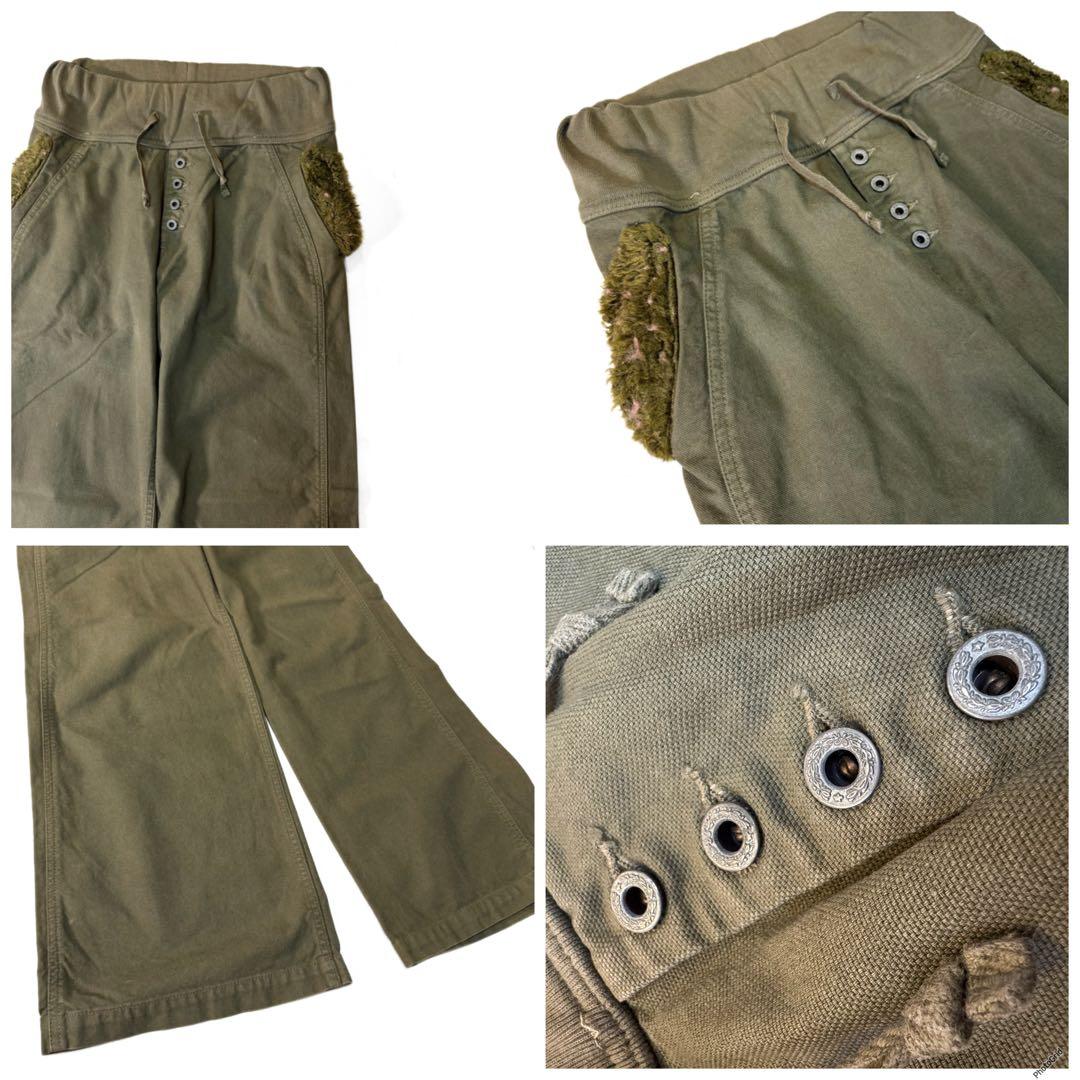 稀少 KAPITAL ボアポケット ヌーベルパンツ ワーク カーゴ ピエロ