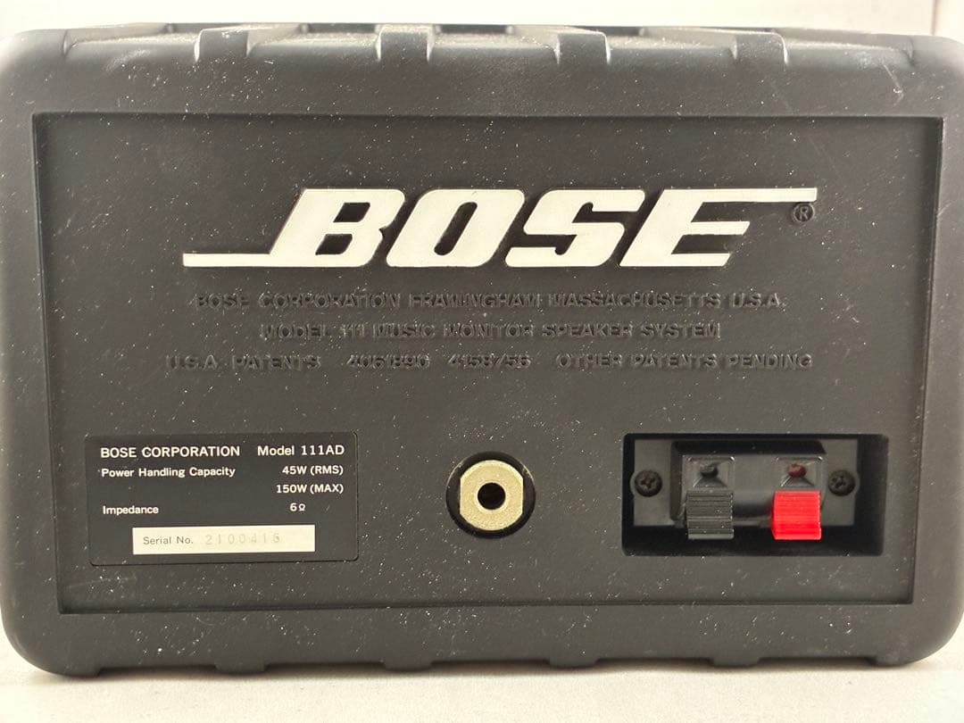 【名機】BOSE 111AD スピーカーペア（動作確認済）