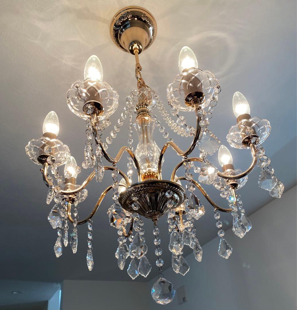 Francfranc アントイン シャンデリア 8灯 ゴールド