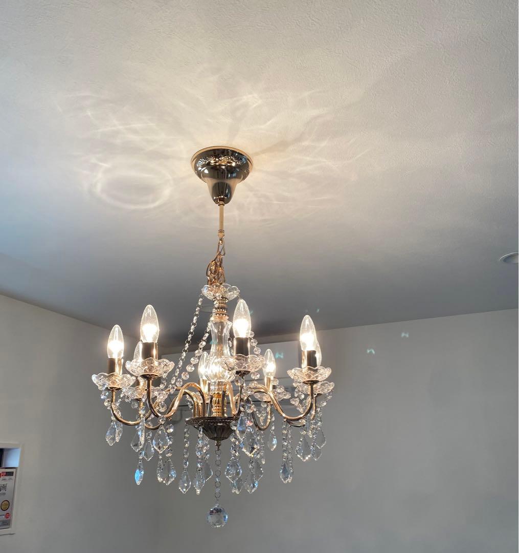 Francfranc アントイン シャンデリア 8灯 ゴールド