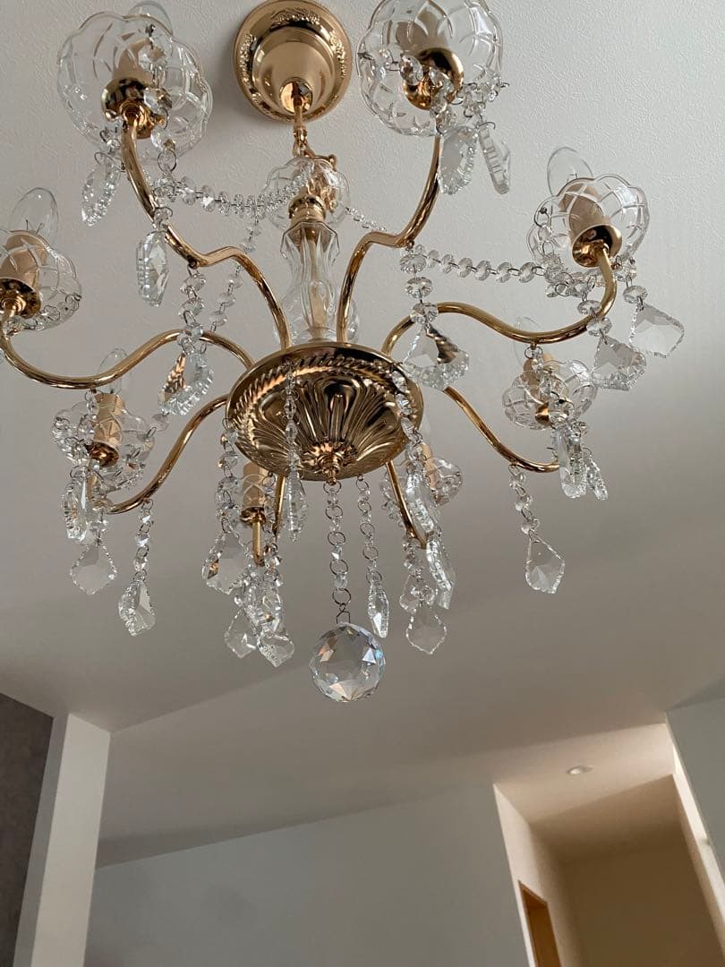 Francfranc アントイン シャンデリア 8灯 ゴールド