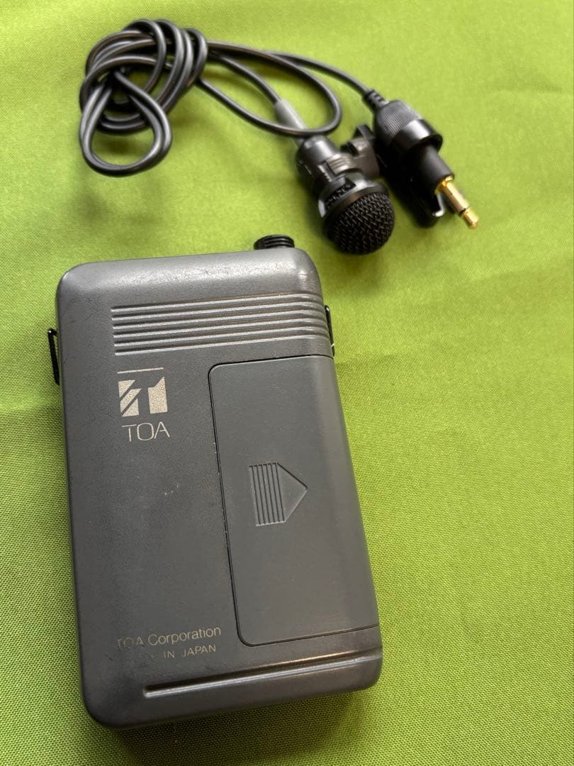 ⑨ TOA ワイヤレスマイク　WM-1310　中古品 タイピンマイク02468