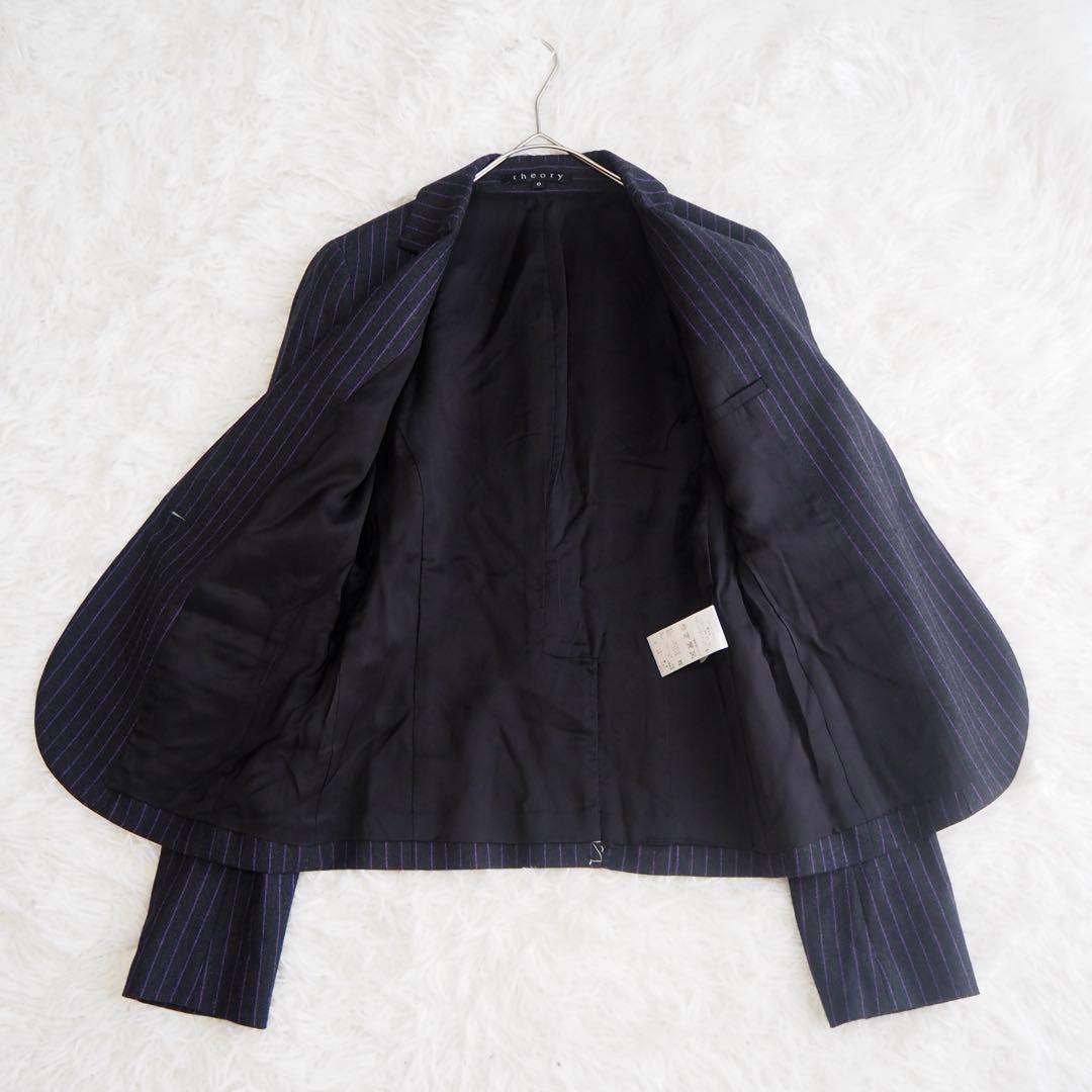 極美品 セオリー スーツセットアップ 上下 テーラードジャケット スカート
