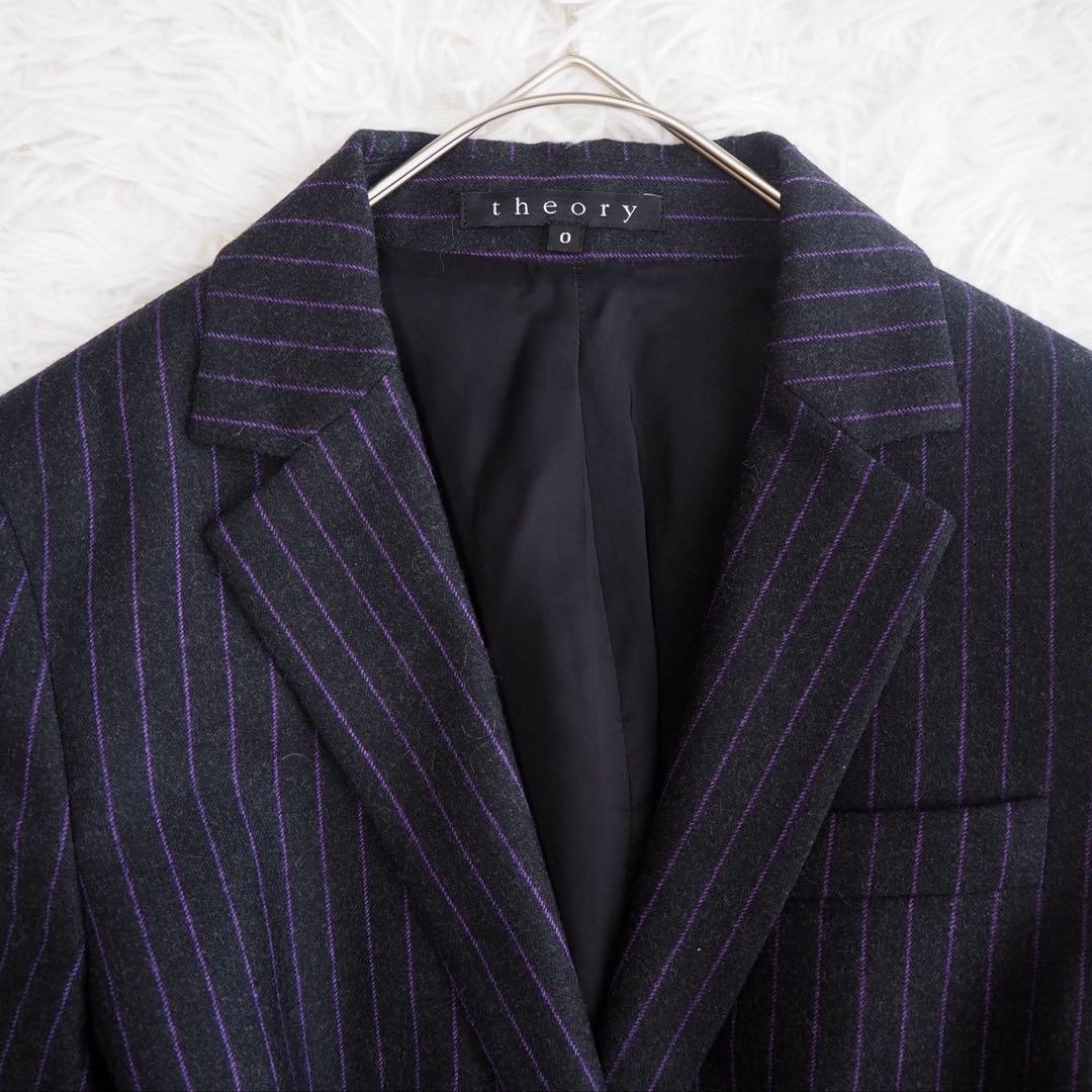 極美品 セオリー スーツセットアップ 上下 テーラードジャケット スカート