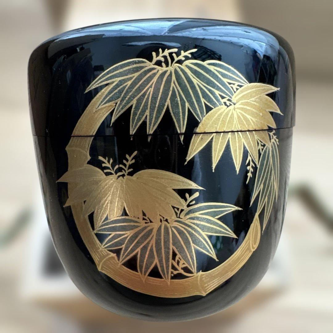 茶道具用棗 金箔装飾　なつめ