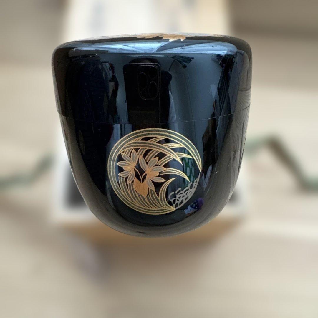 茶道具用棗 金箔装飾　なつめ