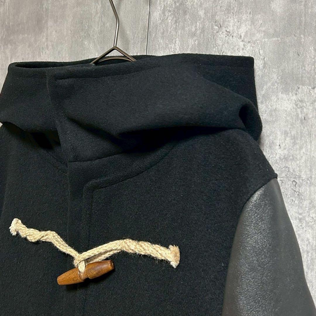専用undercover アンダーカバー 袖レザー ダッフルコート アウター 黒