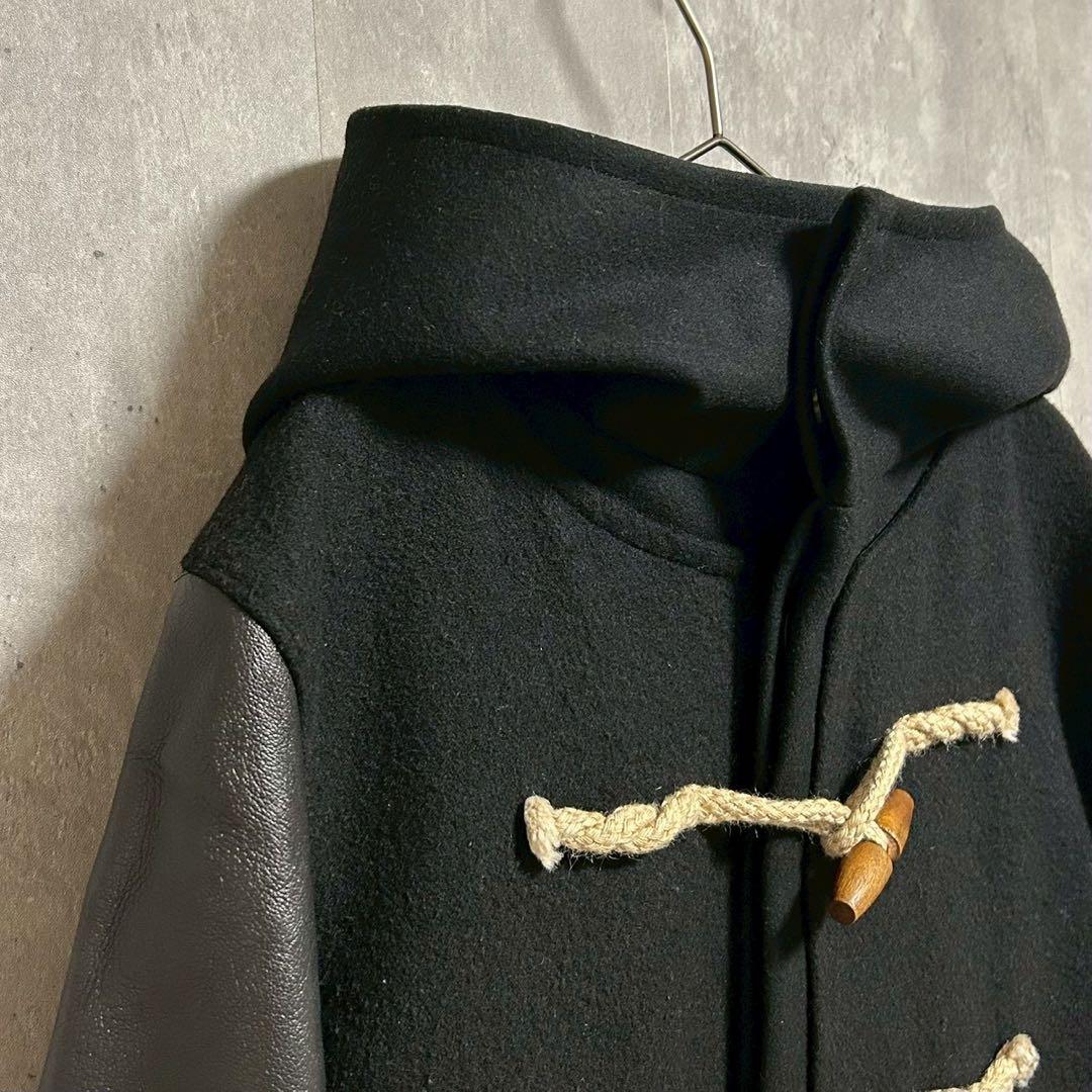 専用undercover アンダーカバー 袖レザー ダッフルコート アウター 黒