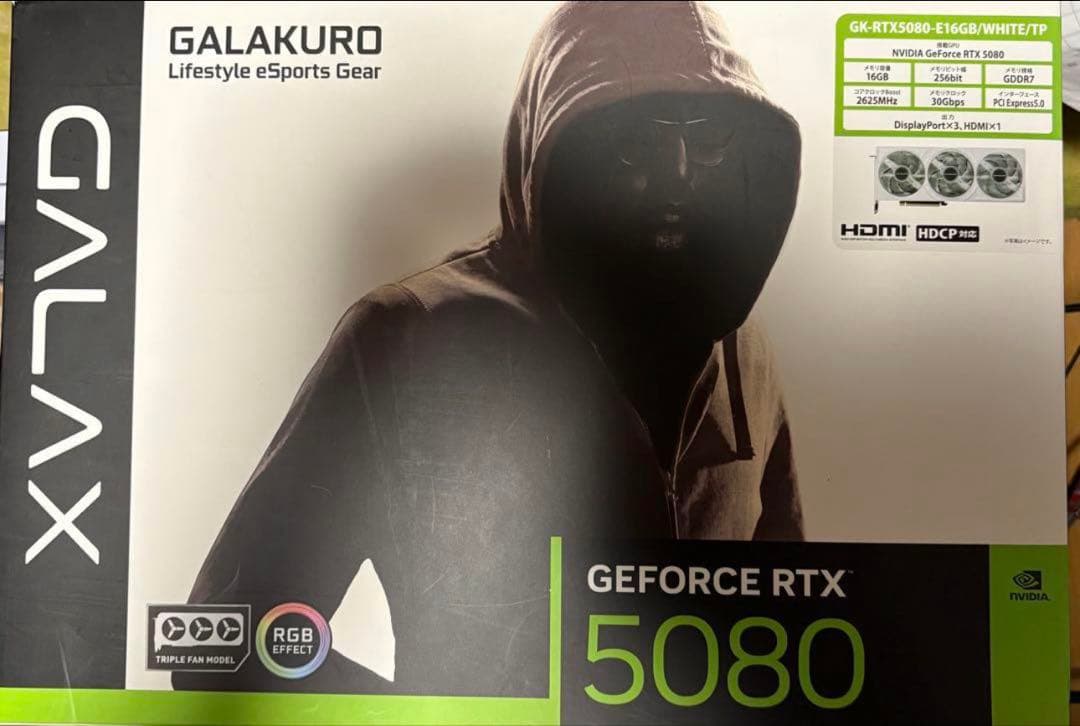 グラフィックボード・グラボ・ビデオカード GEFORCE RTX 5080 White