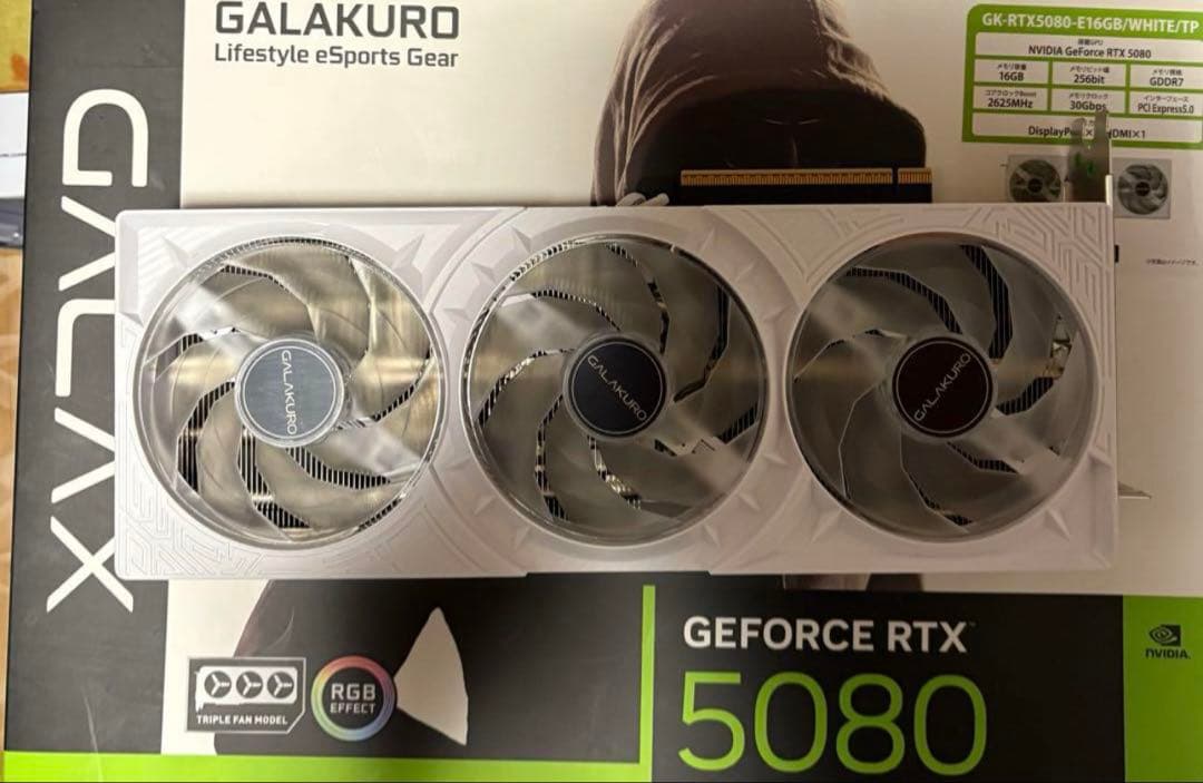 グラフィックボード・グラボ・ビデオカード GEFORCE RTX 5080 White