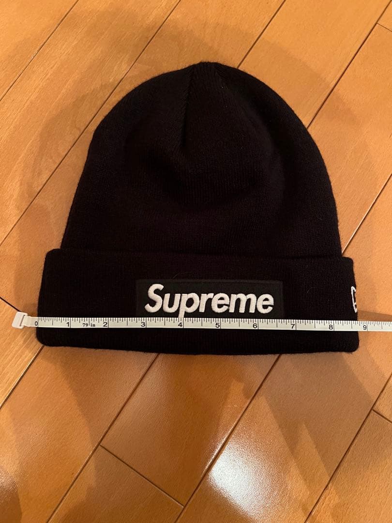 Supreme ニット帽 黒 Box Logo World Famous 美品
