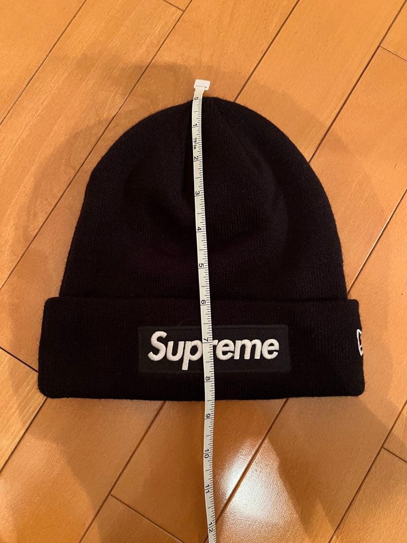 Supreme ニット帽 黒 Box Logo World Famous 美品