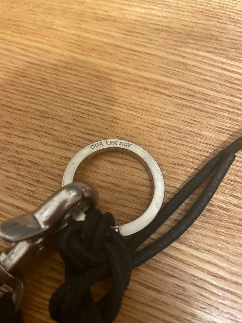 OUR LEGACY レザー ウォレットチェーン ブラック