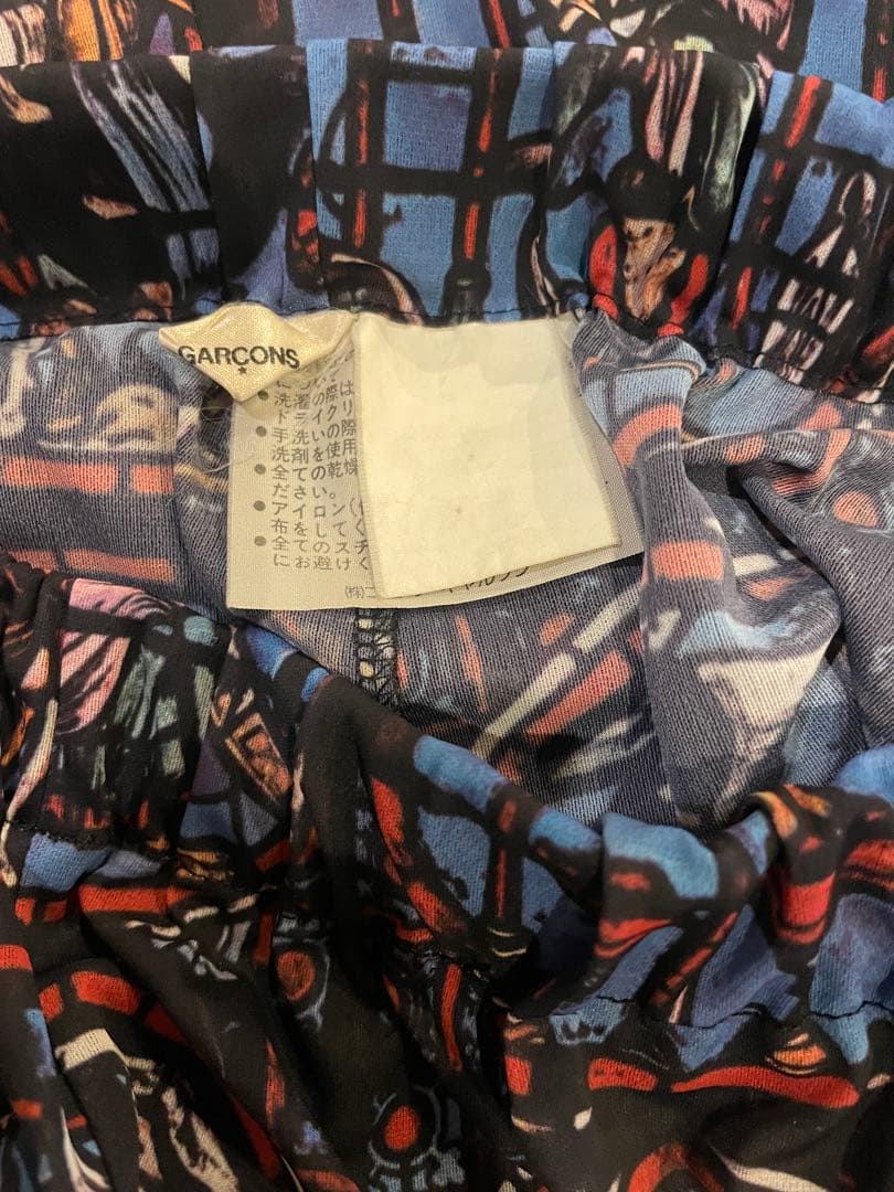 コムデギャルソン　ステンドグラススカート　AD1990アーカイブ