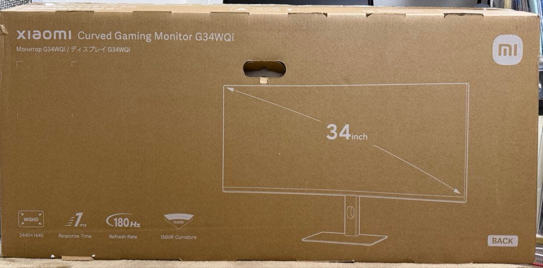 Xiaomi ゲーミングモニター ウルトラワイド G34WQi 34インチ