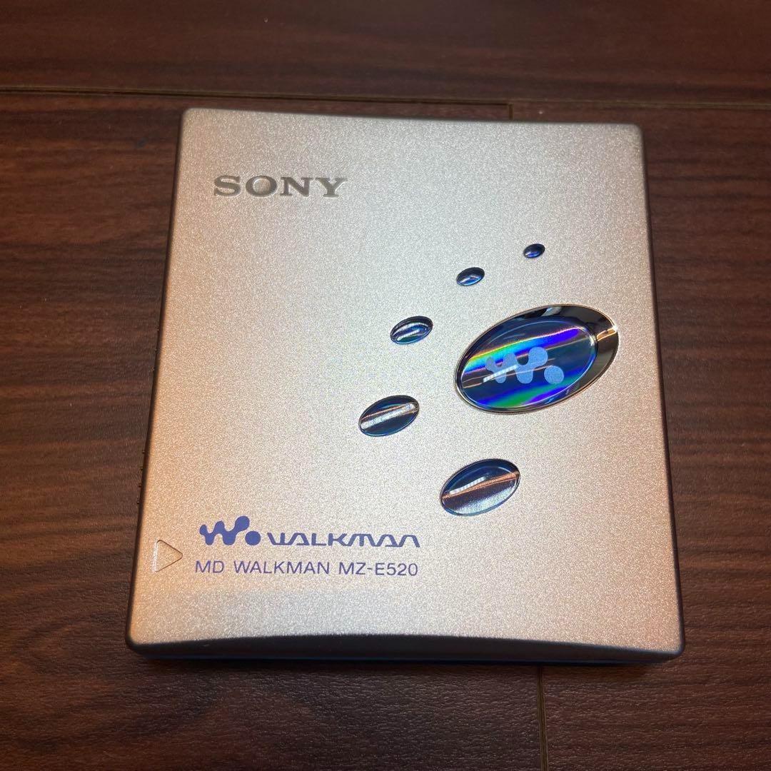 Sony MD ウォークマン MZ-E520 MDプレーヤー ほぼ新品 3841