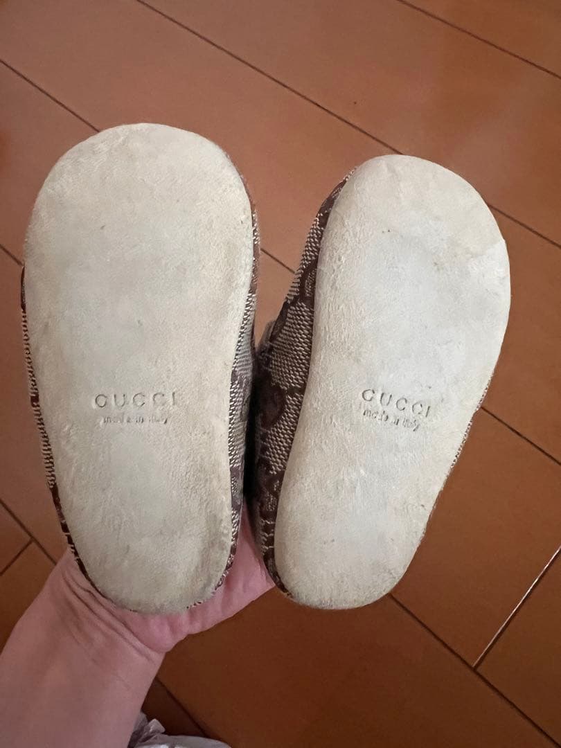 GUCCIベビーファーストシューズ＆CELINEロゴベアー♡