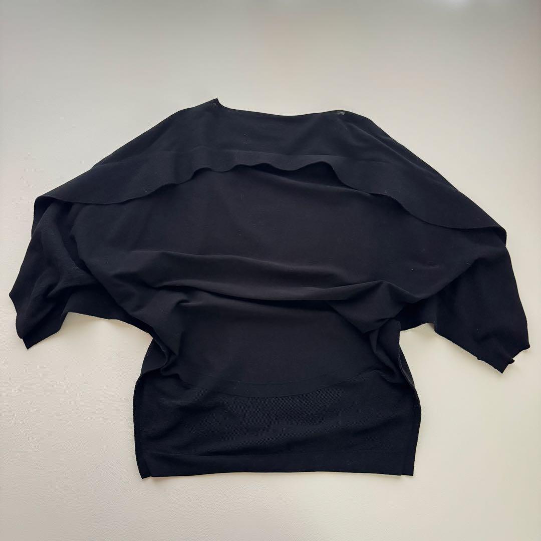 イッセイミヤケ A-POC 黒カットソー 立体デザイン メッシュ切替