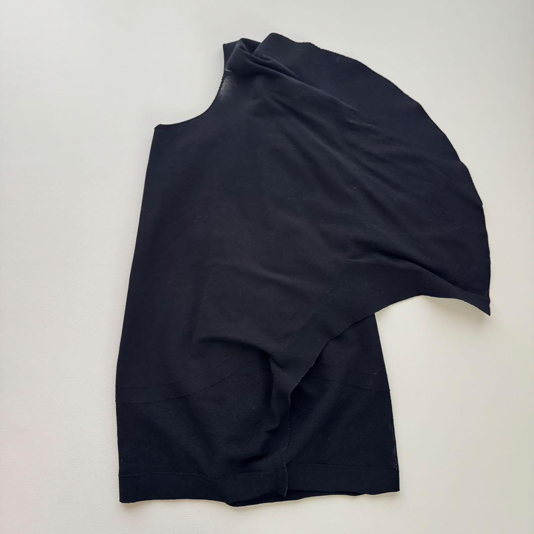 イッセイミヤケ A-POC 黒カットソー 立体デザイン メッシュ切替