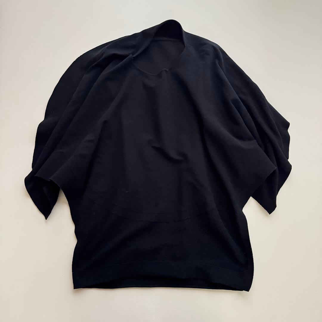 イッセイミヤケ A-POC 黒カットソー 立体デザイン メッシュ切替