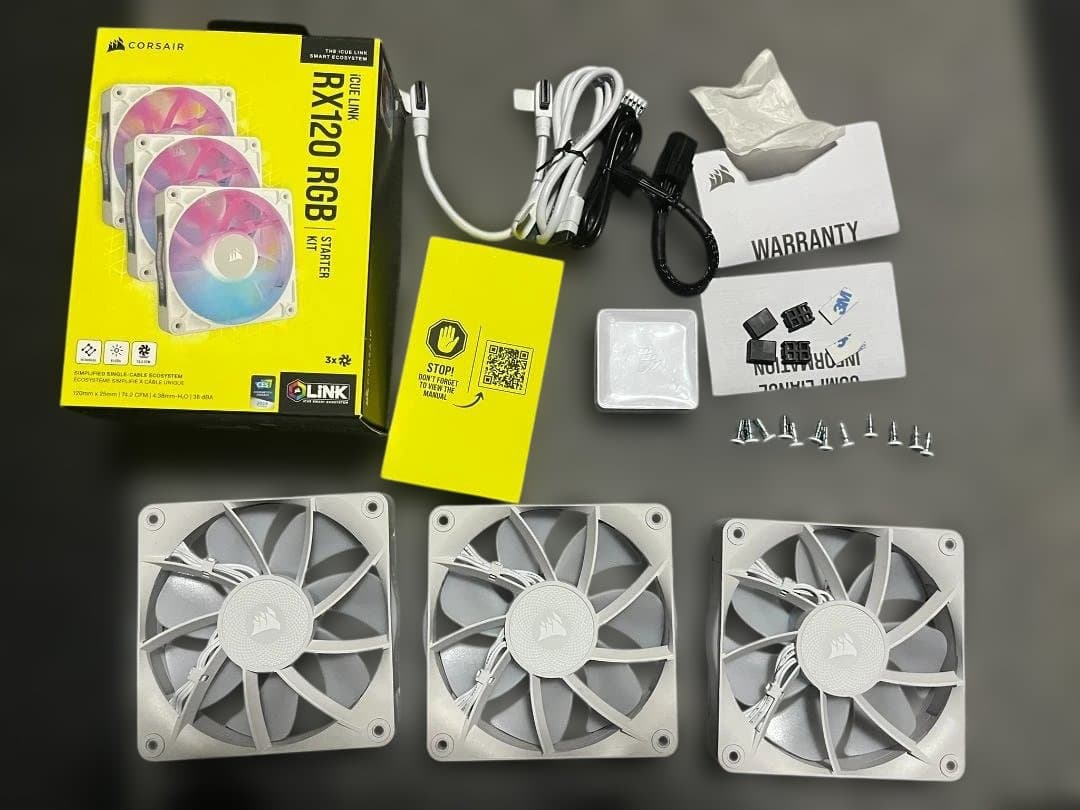 CORSAIR iCUE LINK RX120 RGB スターターキット