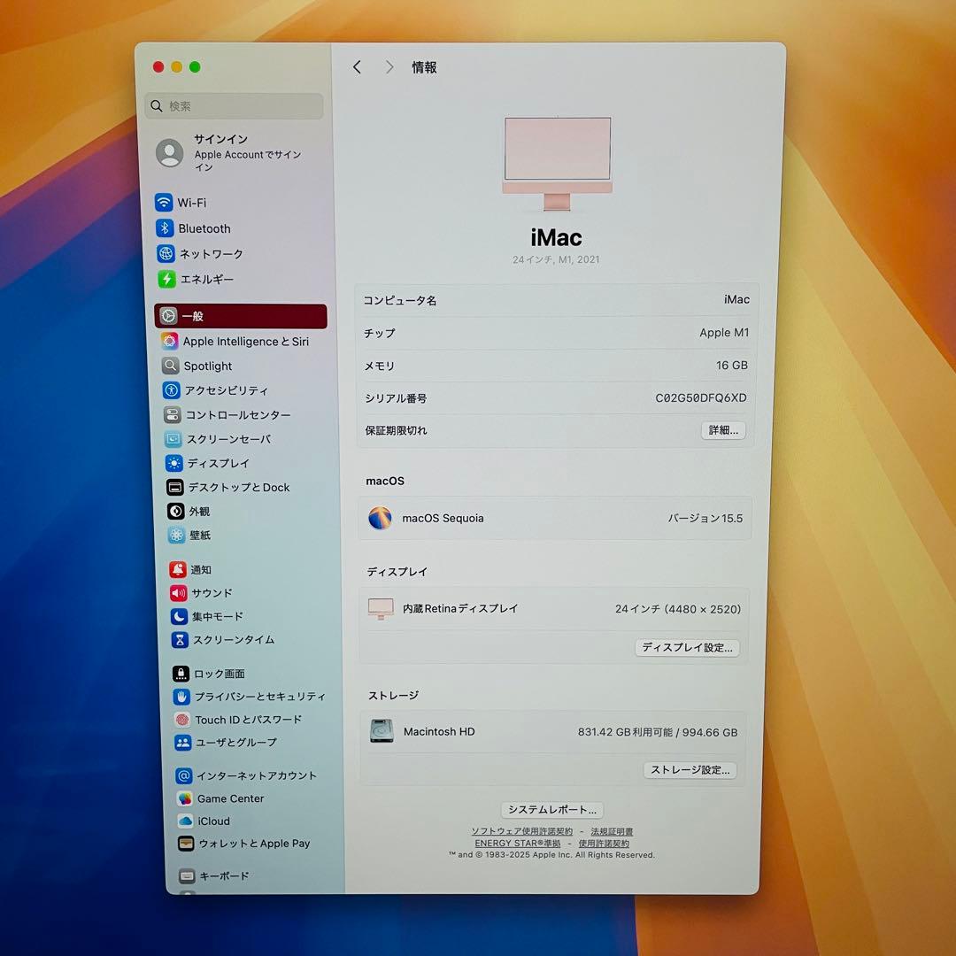 Ken様用　Apple iMac 24インチ 16GB/1TB ピンク